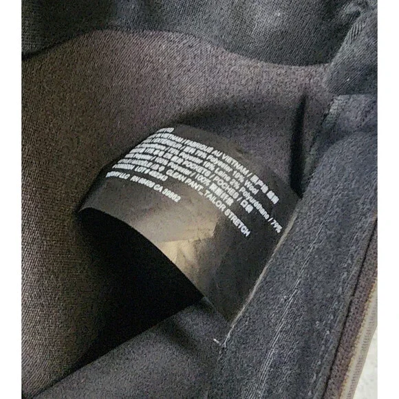 Theory Wool Blend Wide Leg Clean Terena K Pants Women's 12 Black Zip Fly Closure - Picture 13 of 15